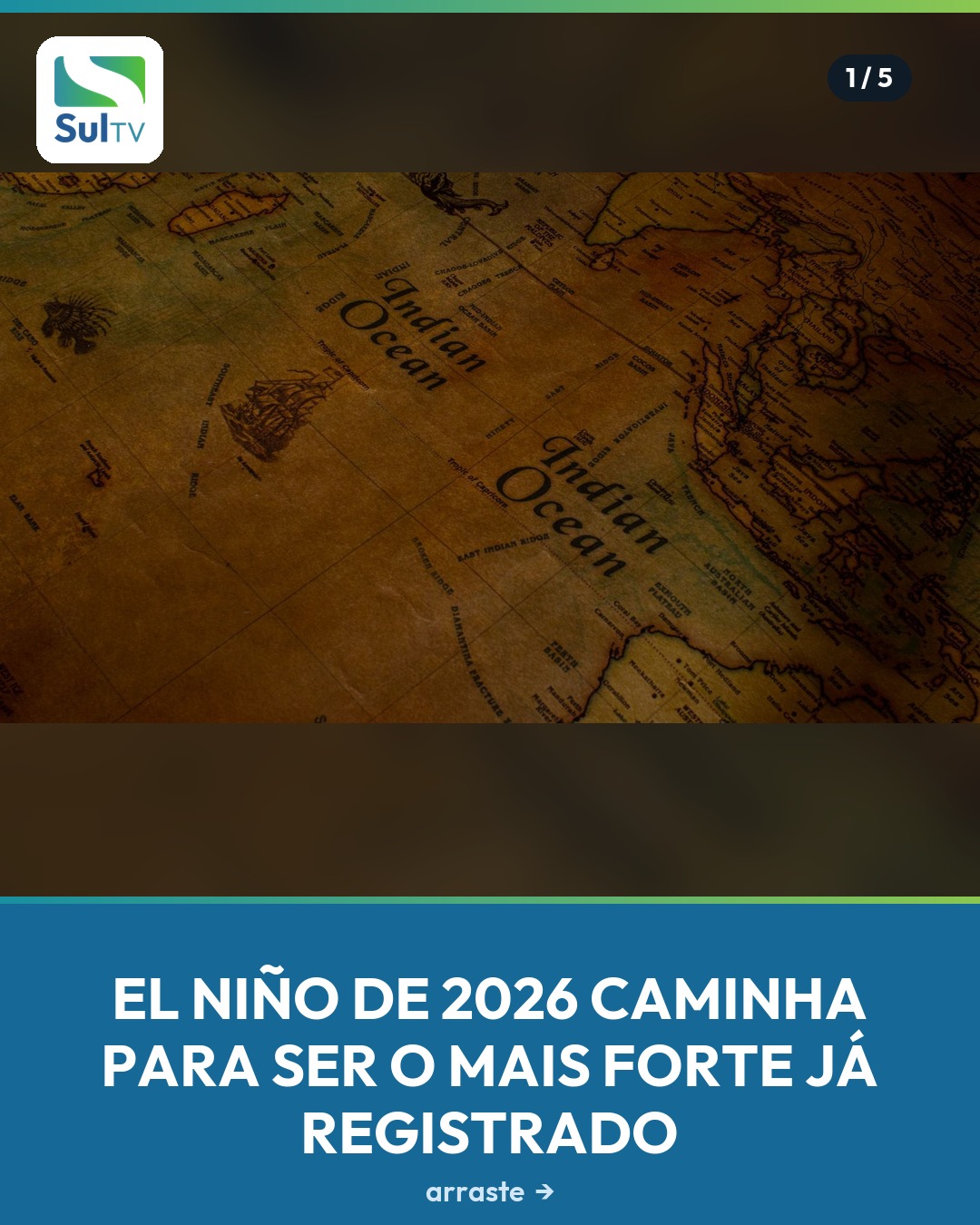 O El Niño de 2026 pode se tornar o mais intenso já registrado, com anomalia térmica próxima de 4°C prevista para o fim …