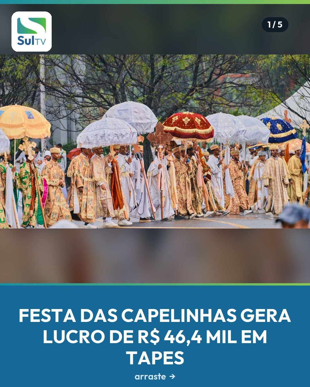 A 26ª Festa das Capelinhas, na Paróquia São José da Fortaleza, em Tapes, fechou no lucro mesmo com um domingo de chuva …